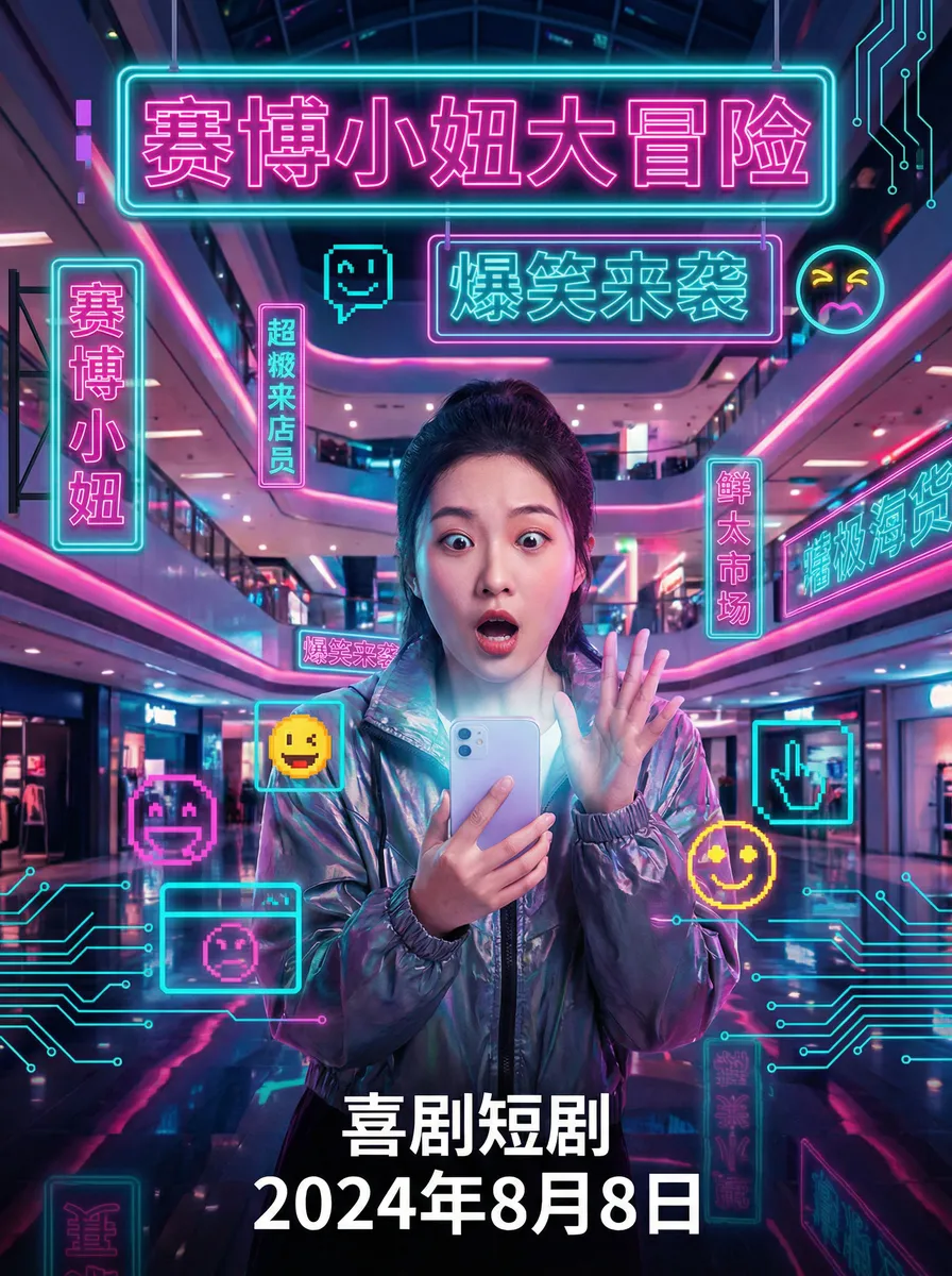 黑帮大佬的我的365天在线观看 搞笑喜剧短剧 - 赛博小妞大冒险海报